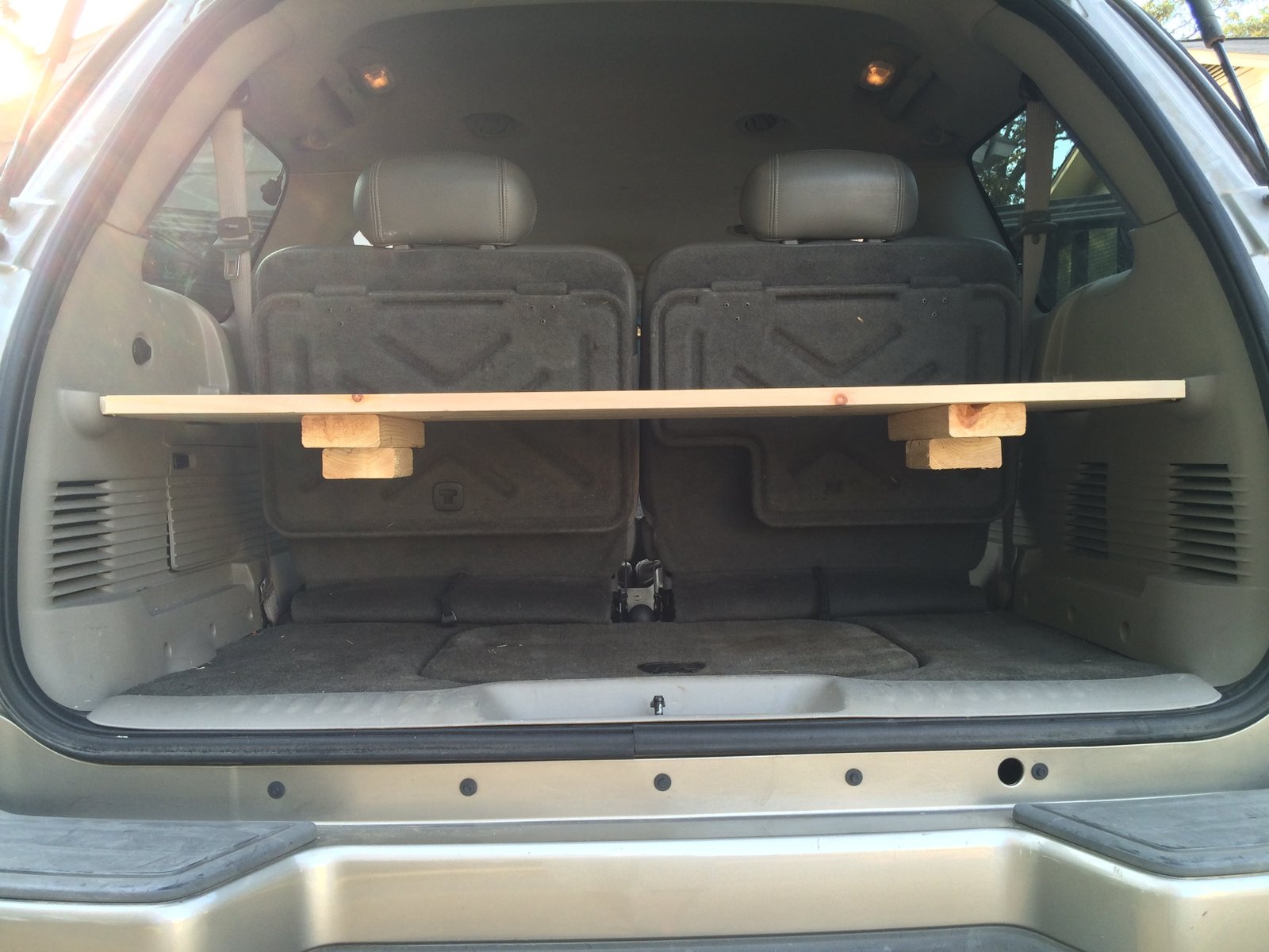 $14 DIY cargo shelf for Chevy Trailblazer - RobMcBryde.com